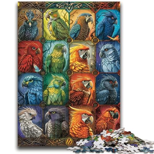 1000-teiliges Puzzle für Teenager, Tierpapagei, ab 14 Jahren, Quizspiel, Spaß für zu Hause, Aktivitäten, Geburtstagsgeschenk, Reisegeschenke, 50x75cm 1000-teiliges Puzzle für Teenager, Tierpapagei, ab 14 Jahren, Quizspiel, Spaß für zu Hause, Aktivitäten, Geburtstagsgeschenk, Reisegeschenke, 50x75cm von LYXIANY