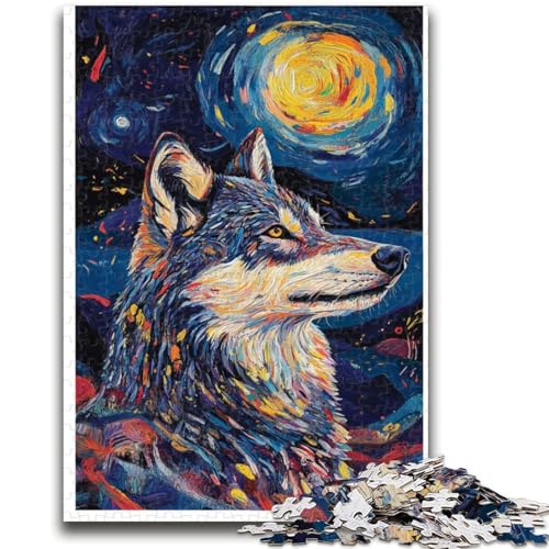 1000-teiliges Puzzle für Teenager, Wolfskunst, für Kinder ab 14 Jahren, Quizspiel, Spaß bei Aktivitäten zu Hause, Geburtstagsgeschenk, Reisegeschenke, 50x75cm 1000-teiliges Puzzle für Teenager, Wolfskunst, für Kinder ab 14 Jahren, Quizspiel, Spaß bei Aktivitäten zu Hause, Geburtstagsgeschenk, Reisegeschenke, 50x75cm von LYXIANY