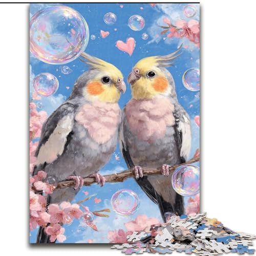 1000-teiliges Puzzle für Teenager, Zwei Papageien, Familienunterhaltungsspielzeug ganze Familie, 38x26cm 1000-teiliges Puzzle für Teenager, Zwei Papageien, Familienunterhaltungsspielzeug ganze Familie, 38x26cm von LYXIANY