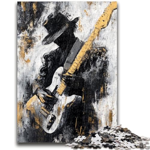 1000-teiliges Puzzle für Teenager, die Gitarre Spielen, Ölgemälde, für Alter 14+, Quizspiel, Spaß bei Heimaktivitäten, Geburtstagsgeschenk, Reisegeschenke, 50x75cm 1000-teiliges Puzzle für Teenager, die Gitarre Spielen, Ölgemälde, für Alter 14+, Quizspiel, Spaß bei Heimaktivitäten, Geburtstagsgeschenk, Reisegeschenke, 50x75cm von LYXIANY