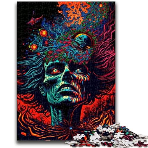 1000-teiliges Puzzle für Teenager, psychedelische Monster, pädagogisches Familienspiel, ganze Familie, für 14+, 26x38cm 1000-teiliges Puzzle für Teenager, psychedelische Monster, pädagogisches Familienspiel, ganze Familie, für 14+, 26x38cm von LYXIANY