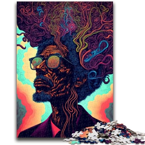 1000-teiliges Puzzle für Teenager, psychedelisches, anspruchsvolles Denkspiel und Familienspiel, Wanddekoration, einzigartige Geburtstags, 50x75cm 1000-teiliges Puzzle für Teenager, psychedelisches, anspruchsvolles Denkspiel und Familienspiel, Wanddekoration, einzigartige Geburtstags, 50x75cm von LYXIANY
