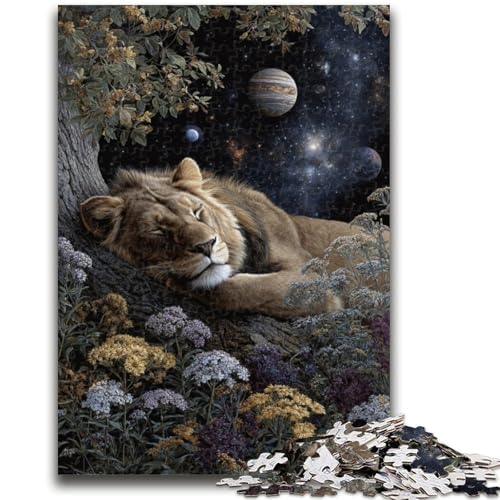 1000-teiliges Puzzle für Teenager, schlafender Löwe, für Kinder ab 14 Jahren, Quizspiel, Spaß bei Aktivitäten zu Hause, Geburtstagsgeschenk, Reisegeschenke, 26x38cm 1000-teiliges Puzzle für Teenager, schlafender Löwe, für Kinder ab 14 Jahren, Quizspiel, Spaß bei Aktivitäten zu Hause, Geburtstagsgeschenk, Reisegeschenke, 26x38cm von LYXIANY