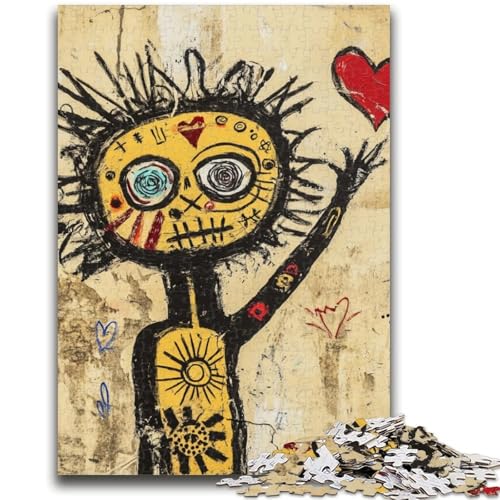 1000-teiliges Puzzle für Teenager im Basquiat-Stil, ab 14 Jahren, Quizspiel, Spaß für zu Hause, Geburtstagsgeschenk, Reisegeschenk, 26x38cm von LYXIANY