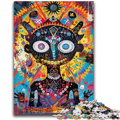 1000-teiliges Puzzle für Teenager im Basquiat-Stil, ab 14 Jahren, Quizspiel, Spaß für zu Hause, Geburtstagsgeschenk, Reisegeschenk, 50x75cm von LYXIANY