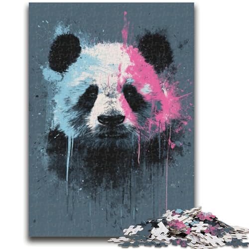1000-teiliges Puzzle mit Aquarell-Panda, pädagogisches Familienspiel, als Geschenk für die ganze Familie ab 14 Jahren, 38x26cm 1000-teiliges Puzzle mit Aquarell-Panda, pädagogisches Familienspiel, als Geschenk für die ganze Familie ab 14 Jahren, 38x26cm von LYXIANY