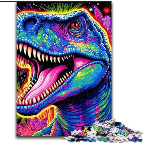 1000-teiliges Puzzle mit Dinosauriern für Erwachsene, pädagogisches Denkspiel, künstlerische Heim- und Bürodekoration, ab 14 Jahren, Größe 38x26cm 1000-teiliges Puzzle mit Dinosauriern für Erwachsene, pädagogisches Denkspiel, künstlerische Heim- und Bürodekoration, ab 14 Jahren, Größe 38x26cm von LYXIANY