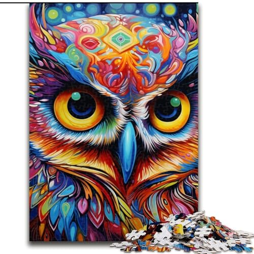 1000-teiliges Puzzle mit Eulenmotiv, für Erwachsene, für Teenager und Familienspaß – Denksportspiel zum Selbermachen, Geschenk, 26x38cm 1000-teiliges Puzzle mit Eulenmotiv, für Erwachsene, für Teenager und Familienspaß – Denksportspiel zum Selbermachen, Geschenk, 26x38cm von LYXIANY