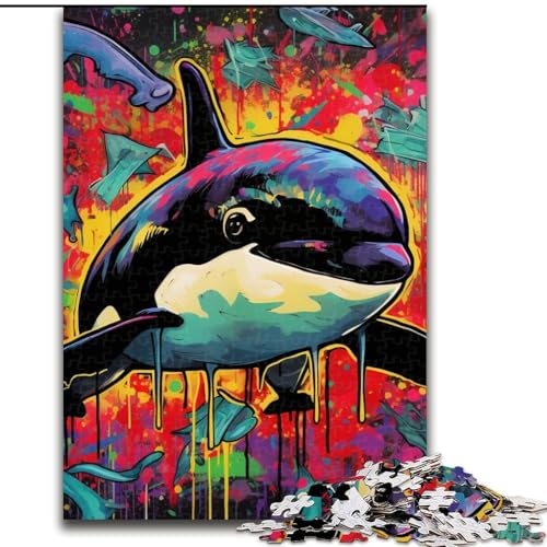 1000-teiliges Puzzle mit Graffiti-Malerei, Wal-Puzzle für Erwachsene, für Teenager und Familienspaß – DIY-Denkspiel, Geschenk, 26x38cm 1000-teiliges Puzzle mit Graffiti-Malerei, Wal-Puzzle für Erwachsene, für Teenager und Familienspaß – DIY-Denkspiel, Geschenk, 26x38cm von LYXIANY