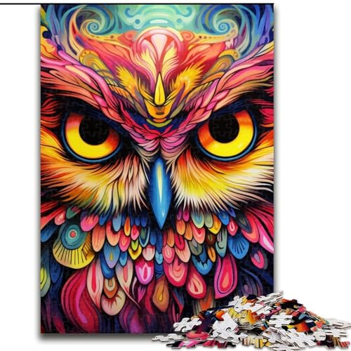 1000-teiliges Puzzle mit rosa Eulenmotiv für Erwachsene, für Teenager und Familienspaß – DIY-Denkspiel als Geschenk, 26x38cm 1000-teiliges Puzzle mit rosa Eulenmotiv für Erwachsene, für Teenager und Familienspaß – DIY-Denkspiel als Geschenk, 26x38cm von LYXIANY
