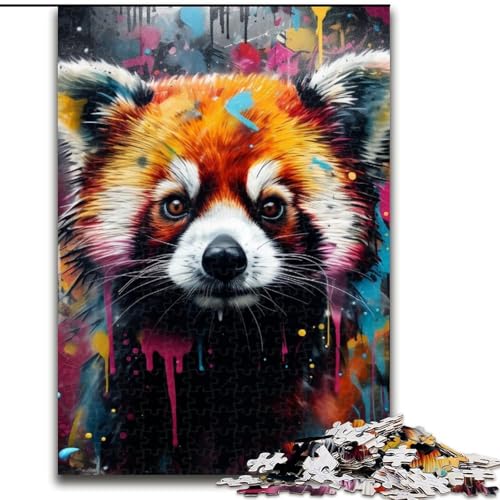 1000-teiliges Puzzle mit rotem Panda-Kunst-Graffiti für Erwachsene, für Teenager und Familienspaß – DIY-Denkspiel als Geschenk, 50x75cm 1000-teiliges Puzzle mit rotem Panda-Kunst-Graffiti für Erwachsene, für Teenager und Familienspaß – DIY-Denkspiel als Geschenk, 50x75cm von LYXIANY