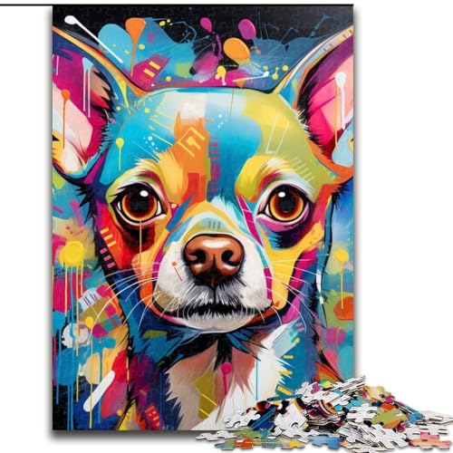 1000-teiliges Schimpansen-Graffiti-Puzzle für Erwachsene, für Teenager und Familienspaß – DIY-Denkspiel als Geschenk, 26x38cm 1000-teiliges Schimpansen-Graffiti-Puzzle für Erwachsene, für Teenager und Familienspaß – DIY-Denkspiel als Geschenk, 26x38cm von LYXIANY