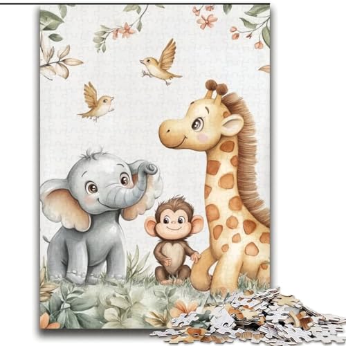 2000 Teile Puzzle für Erwachsene und Teenager, Baby, Schimpanse, Elefant, Giraffe, Spielzeug, Lernspiele, Stressabbau, Eltern-Kind-Interaktion, 70x100cm von LYXIANY