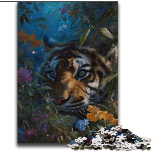 2000-teiliges Puzzle für Jugendliche und Erwachsene, Dschungeltiger, anspruchsvolles Spiel und Lernspiel für die ganze Familie zum Geburtstag, Weihnachten, 70x100cm von LYXIANY