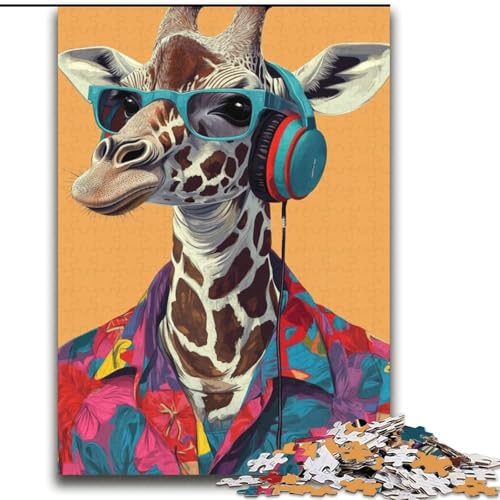 2000-teiliges Puzzle für Jugendliche und Erwachsene, Giraffe hört Musik, Spielzeug, Lernspiele, Stressabbau, tolle Geschenke und Spielzeuge, 70x100cm 2000-teiliges Puzzle für Jugendliche und Erwachsene, Giraffe hört Musik, Spielzeug, Lernspiele, Stressabbau, tolle Geschenke und Spielzeuge, 70x100cm von LYXIANY