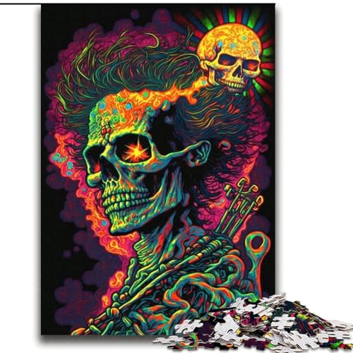 2000-teiliges Puzzle für Jugendliche und Erwachsene Psychedelische Monster Lernspiel für die ganze Familie ganze Familie Für Kinder ab 14 Jahren 70x100cm von LYXIANY