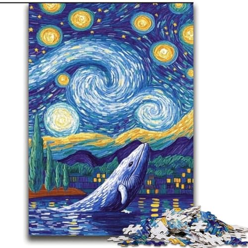 2000-teiliges Puzzle für Teenager, Geschenke, Van Gogh, Nachthimmel, Wal, für Lernspiele, Herausforderung, Spielzeug, Künstlersammlung, Bildende Kunst, 70x100cm 2000-teiliges Puzzle für Teenager, Geschenke, Van Gogh, Nachthimmel, Wal, für Lernspiele, Herausforderung, Spielzeug, Künstlersammlung, Bildende Kunst, 70x100cm von LYXIANY