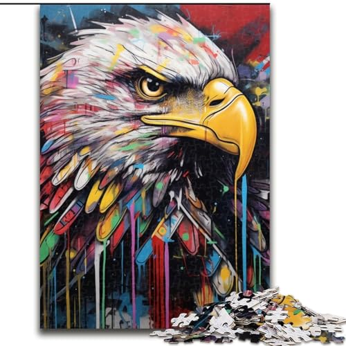 Adler-Graffiti-Puzzle, 1000 Teile, für Erwachsene, Papppuzzle für Teenager und Jugendliche, ideales Geburtstags, 26x38cm Adler-Graffiti-Puzzle, 1000 Teile, für Erwachsene, Papppuzzle für Teenager und Jugendliche, ideales Geburtstags, 26x38cm von LYXIANY