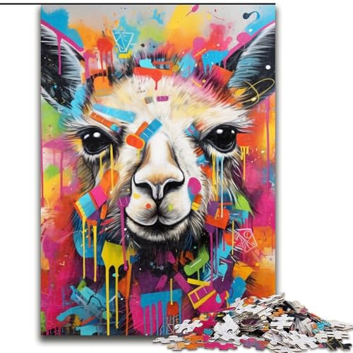 Alpaka-Puzzle 1000 Teile für Erwachsene, Papppuzzle für Erwachsene, anspruchsvolles Denkspiel für Teenager, Spaß für den Familienspieleabend, 26x38cm Alpaka-Puzzle 1000 Teile für Erwachsene, Papppuzzle für Erwachsene, anspruchsvolles Denkspiel für Teenager, Spaß für den Familienspieleabend, 26x38cm von LYXIANY