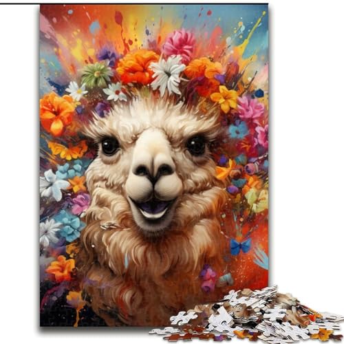 Alpaka-Puzzle mit 1000 Teilen, anspruchsvolles Rätsel, Denkspiel für Teenager, 50x75cm Alpaka-Puzzle mit 1000 Teilen, anspruchsvolles Rätsel, Denkspiel für Teenager, 50x75cm von LYXIANY