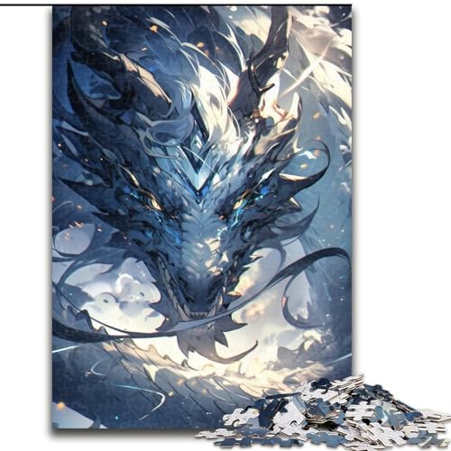 Anime-Drachen-Puzzles für Teenager, geeignet für Kinder ab 14 Jahren Familienspaß ganze Familie (26x38cm) von LYXIANY