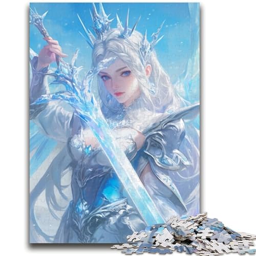 Anime-Engel-Puzzles für Erwachsene, 1000, herausfordernd zu vervollständigen, Aber lustiges und humorvolles Lernspiel zum Geburtstag (50x75cm) von LYXIANY