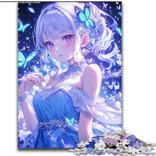 Anime-Mädchen-Puzzles für Erwachsene und Teenager, 1000 Teile, anspruchsvolles Spiel, ganze Familie (Größe 50x75cm) von LYXIANY