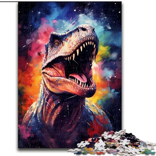 Aquarell-Dinosaurier, 1000-teiliges Puzzle für Erwachsene, Holzpuzzle für Erwachsene, anspruchsvolles DIY-Denkspiel für Teenager, Größe 50x75cm Aquarell-Dinosaurier, 1000-teiliges Puzzle für Erwachsene, Holzpuzzle für Erwachsene, anspruchsvolles DIY-Denkspiel für Teenager, Größe 50x75cm von LYXIANY
