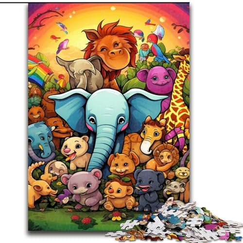 Art Animal World 1000-teiliges Puzzle, anspruchsvolles Denkspiel für Teenager, 50x75cm Art Animal World 1000-teiliges Puzzle, anspruchsvolles Denkspiel für Teenager, 50x75cm von LYXIANY