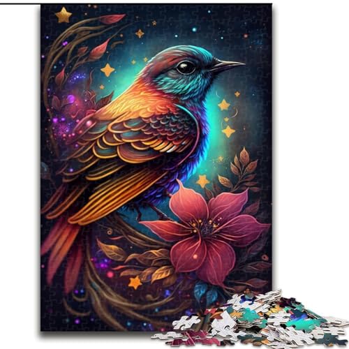 Art Bird Puzzles für 1000 Teile aus Holz, anspruchsvolles Denkspiel für Teenager, Spaß für den Spieleabend mit der Familie, Größe 50x75cm von LYXIANY