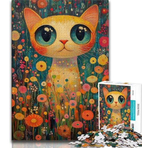 Art Cat Puzzles für Erwachsene 1000 Teile Puzzle, Denkspiel Wanddekoration Einzigartige Geburtstags 50x75cm Art Cat Puzzles für Erwachsene 1000 Teile Puzzle, Denkspiel Wanddekoration Einzigartige Geburtstags 50x75cm von LYXIANY