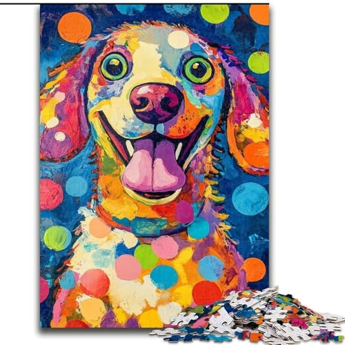 Art Dog 1000-teiliges Puzzle für Erwachsene und Jugendliche, Lernspiele, Heimdekoration, Geschenk für die ganze Familie (26x38cm) von LYXIANY
