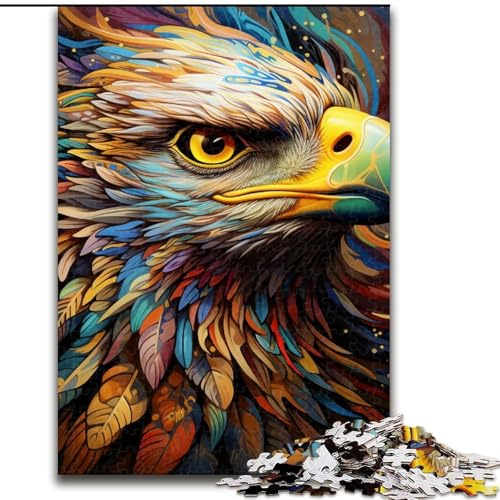 Art Eagle 1000-teiliges Puzzle, anspruchsvolles Denkspiel, entspannendes Spielzeug für Teenager, Größe 50x75cm von LYXIANY