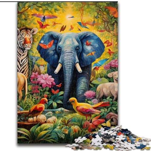 Art Elephant Puzzle 1000 Teile für Erwachsene, Holzpuzzle für Erwachsene, anspruchsvolles Denkspiel für Teenager, Spaß für den Familienspieleabend, 50x75cm Art Elephant Puzzle 1000 Teile für Erwachsene, Holzpuzzle für Erwachsene, anspruchsvolles Denkspiel für Teenager, Spaß für den Familienspieleabend, 50x75cm von LYXIANY