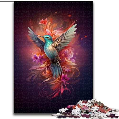 Art Kolibri 1000-teiliges Puzzle Anspruchsvolles Denkspiel – Entspannendes Spielzeug für Teenager, Größe 50x75cm von LYXIANY