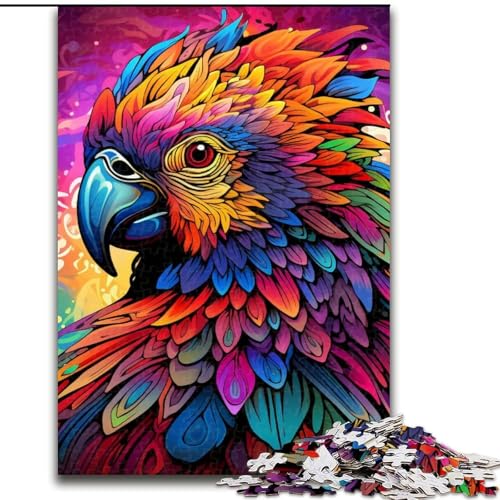Art Parrot Puzzle 1000 Teile für Erwachsene, Holzpuzzle für Erwachsene, anspruchsvolles Denkspiel für Teenager, Spaß für den Familienspieleabend, 50x75cm Art Parrot Puzzle 1000 Teile für Erwachsene, Holzpuzzle für Erwachsene, anspruchsvolles Denkspiel für Teenager, Spaß für den Familienspieleabend, 50x75cm von LYXIANY