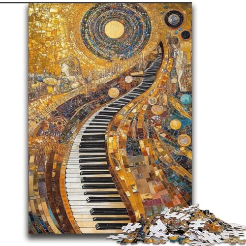 Art Piano Puzzle 2000 Teile für Teenager-Geschenke, Familienaktivitätsspaß zu Hause, Geburtstagsgeschenk, Reisegeschenke (70x100cm) von LYXIANY