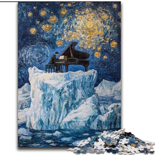 Art Piano Puzzle für Teenager, 1000-teiliges Puzzle, lustige Spiele für die ganze Familie, Aktivitäten für zu Hause, Geburtstagsgeschenk, Reisegeschenke (50x75cm) von LYXIANY