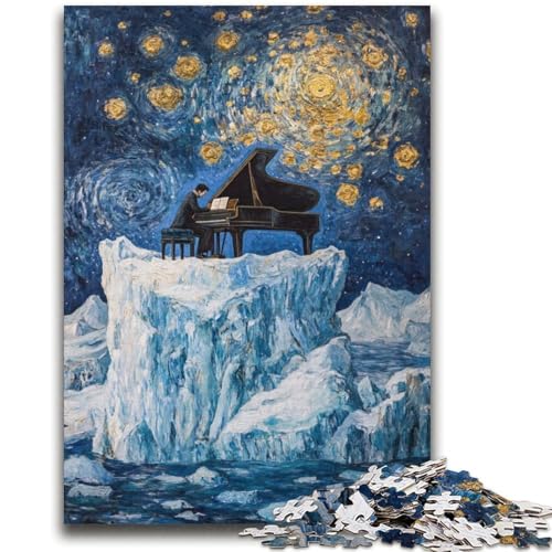Art Piano Puzzles für Erwachsene, helfen dem Gehirn, süchtig machendes Spielzeug zu trainieren, um Geduld zu fördern Geeignet für Paare (38x52cm) von LYXIANY