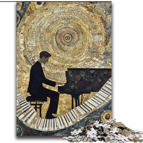 Art Piano Puzzles für Erwachsene und Jugendliche, 2000 Teile, anspruchsvolles Spielspielzeug, Wanddekoration, einzigartige Geburtstags (70x100cm) von LYXIANY