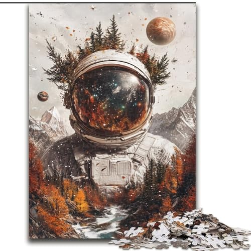 Astronauten-Berge-Puzzle, 1000 Teile, für Teenager, Familienaktivität, Spaß zu Hause, Geburtstagsgeschenk, Reisegeschenke (50x75cm) von LYXIANY
