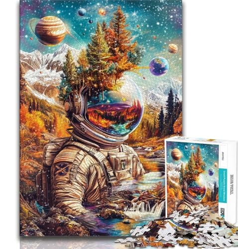 Astronauten-Berge-Puzzle für Teenager, 1000 Teile, Lernspiel, Herausforderungsspielzeug, ganze Familie (38x26cm) von LYXIANY