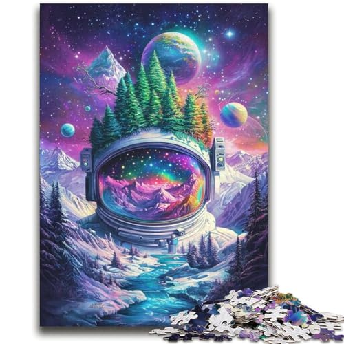 Astronauten-Berge-Puzzle für Teenager, 1000 Teile, Lernspielzeug, Familienspiele, einzigartige Geburtstags- und Geschenkideen (38x52cm) von LYXIANY