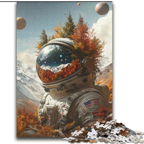 Astronauten-Berge-Puzzles für Erwachsene und Teenager, Klassische Lernspiele, schöne Dekoration (70x100cm) von LYXIANY