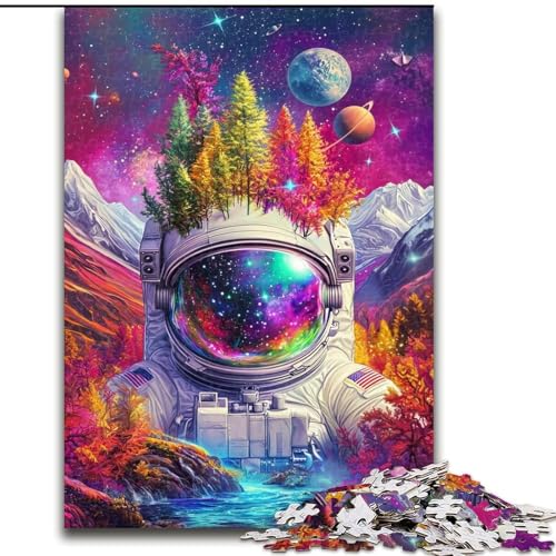 Astronauten-Berge-Puzzles für Teenager, dekomprimierendes intellektuelles Lernspielzeug, Lernspiel für Geburtstag, Weihnachten (26x38cm) von LYXIANY