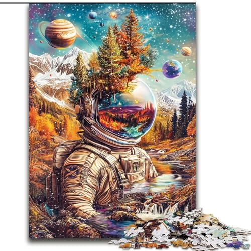 Astronauten-Berge-Puzzles für Teenager, dekomprimierendes intellektuelles Lernspielzeug, Lernspiel für Geburtstag, Weihnachten (50x75cm) von LYXIANY