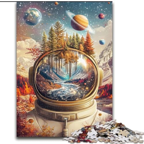 Astronauten-Berge-Puzzles für Teenager 1000, Lernspielzeug, Familienspiele, geeignet als Schreibtischdekoration (26x38cm) von LYXIANY