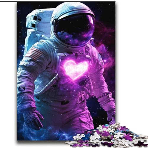 Astronauten-Puzzle, 2000 Teile, für Teenager, Stressabbau, Zeitvertreib zu Hause, mit passendem Poster und Quizblatt (70x100cm) von LYXIANY