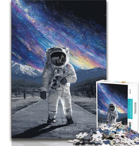 Astronauten-Puzzle mit 1000 Teilen, Geschenk für Erwachsene, zum Zeitvertreib zu Hause, jedes Teil ist einzigartig – anspruchsvolles Familienspiel (38x26cm) von LYXIANY