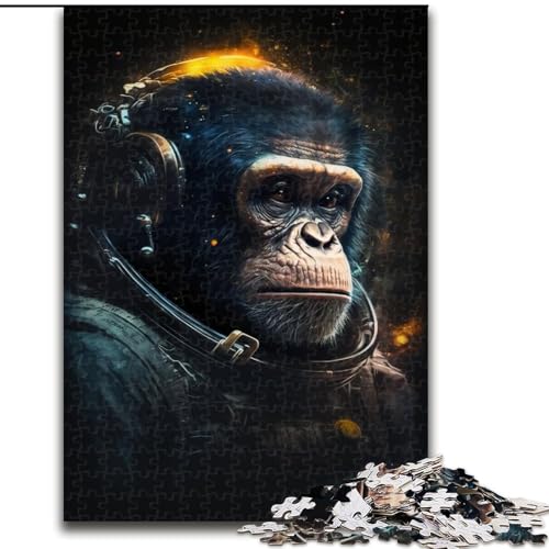 Astronauten-Schimpansen-Puzzle für 1000 Teile, Holzpuzzle, anspruchsvolles Denkspiel für Teenager, Spaß für den Spieleabend mit der Familie, Größe 50x75cm Astronauten-Schimpansen-Puzzle für 1000 Teile, Holzpuzzle, anspruchsvolles Denkspiel für Teenager, Spaß für den Spieleabend mit der Familie, Größe 50x75cm von LYXIANY